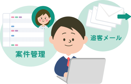 案件管理と追客メール